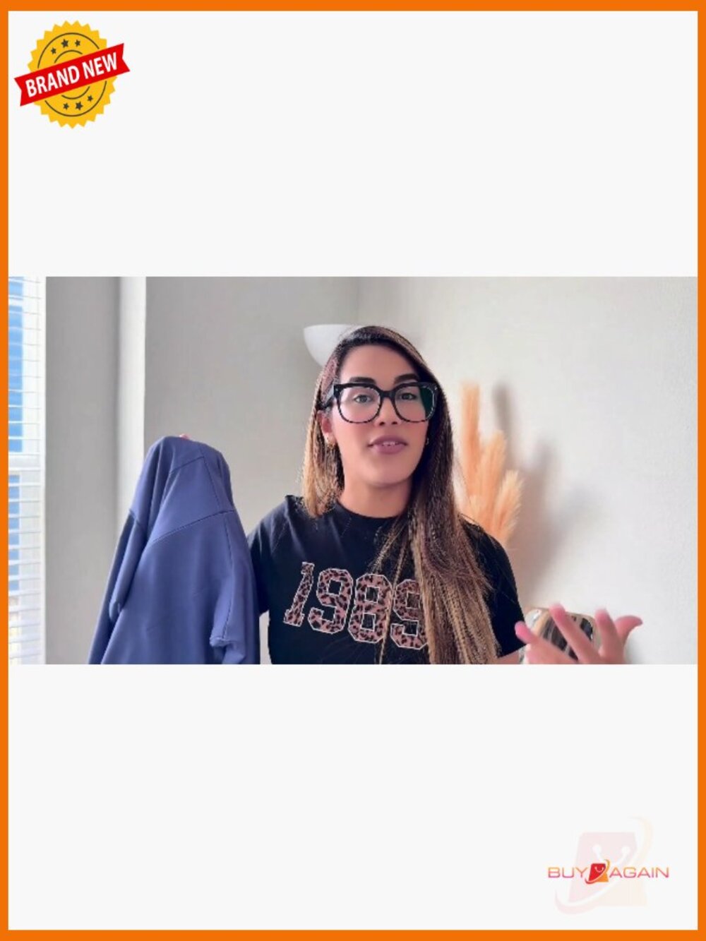 3/4 Sleeve A-Line Dress with Belt for Wedding Guest or Work - Picture 7 of 7